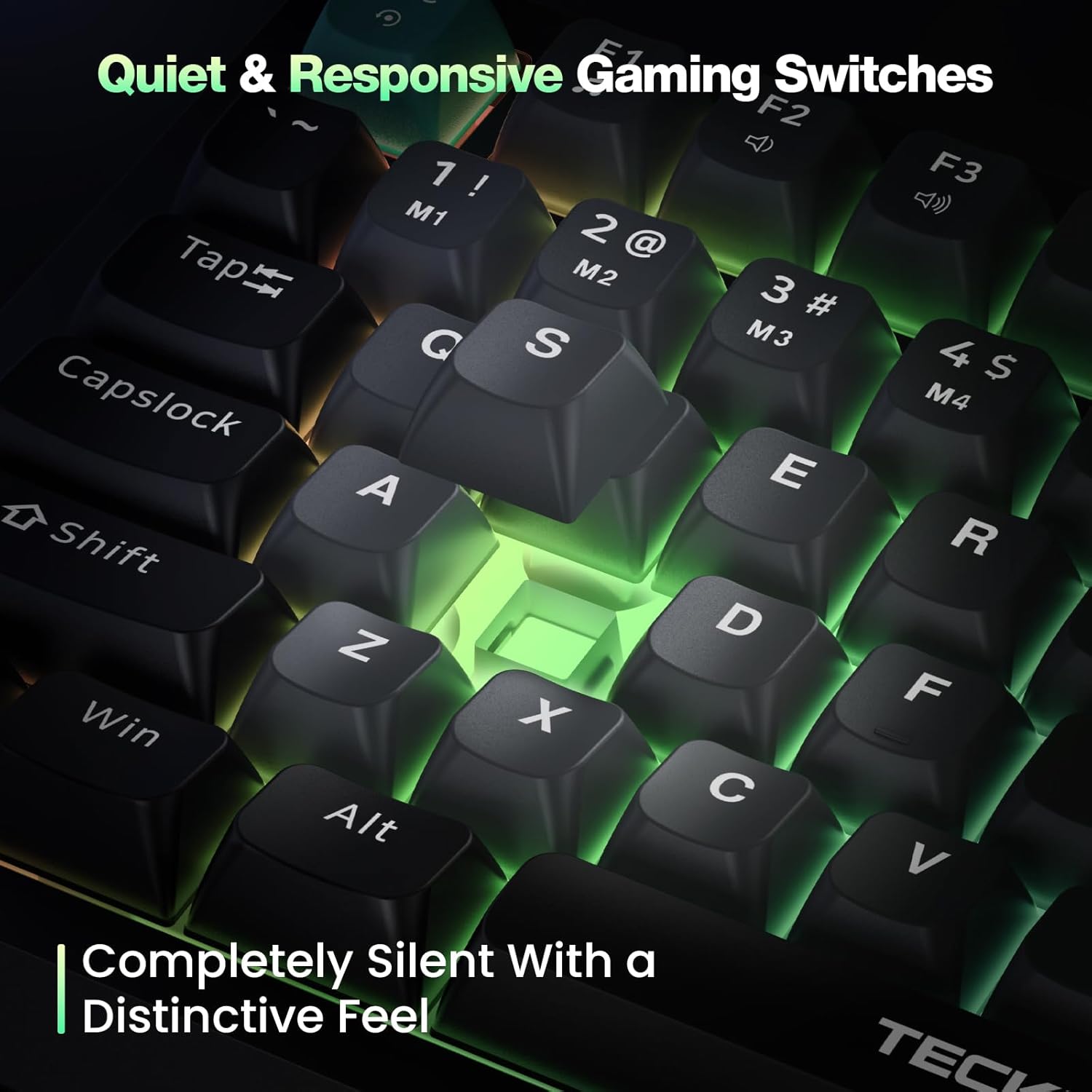 Thumbnail 6 de TECKNET RGB Gaming Keyboard 83‑key