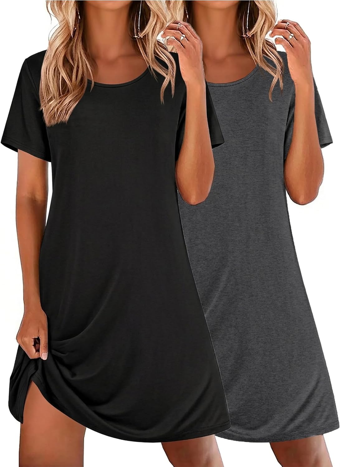 Detalle de Ekouaer Women's Nightgowns 2-Pack