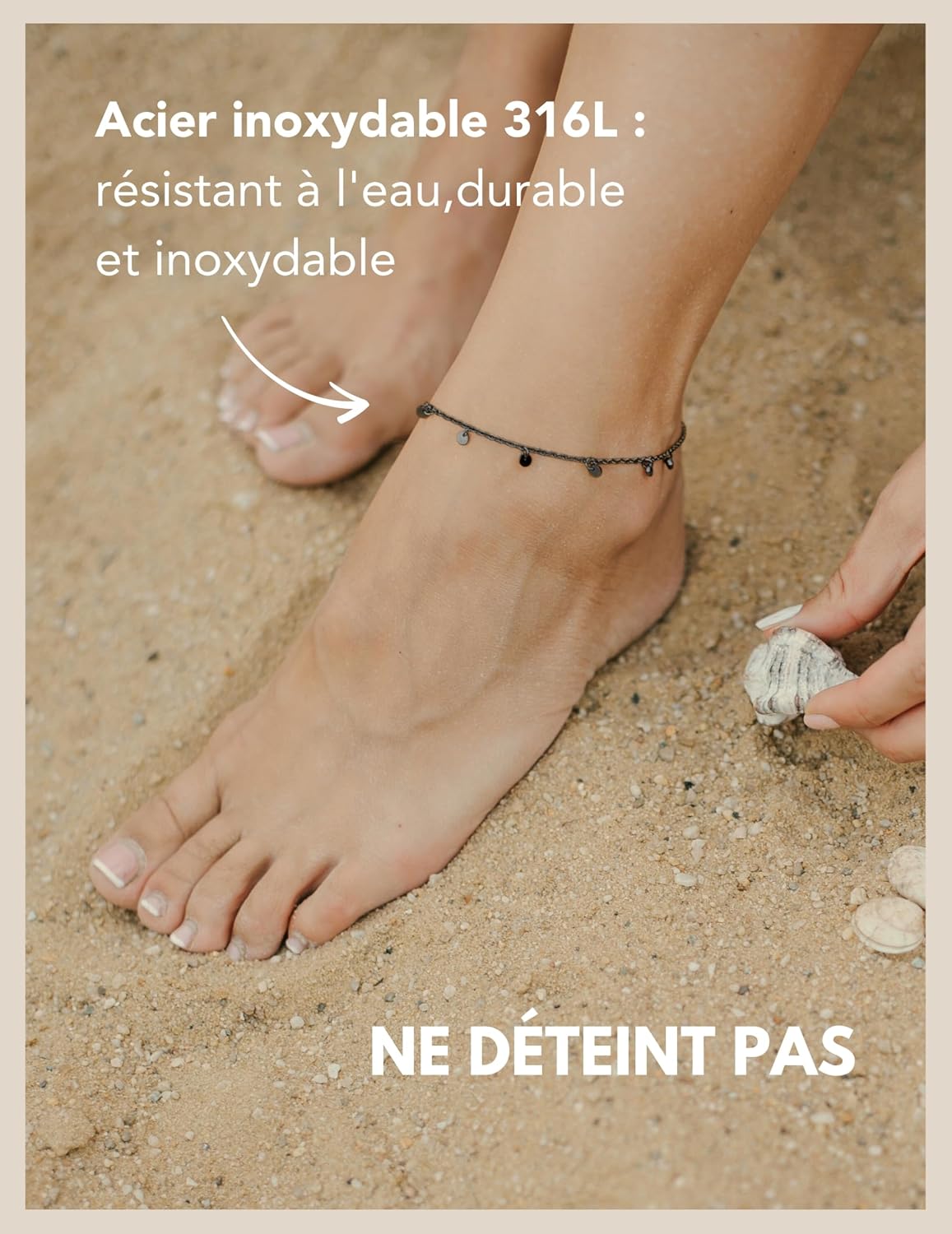 Detalle de GD GOOD.designs Bracelet de cheville 22–27 cm 🩷