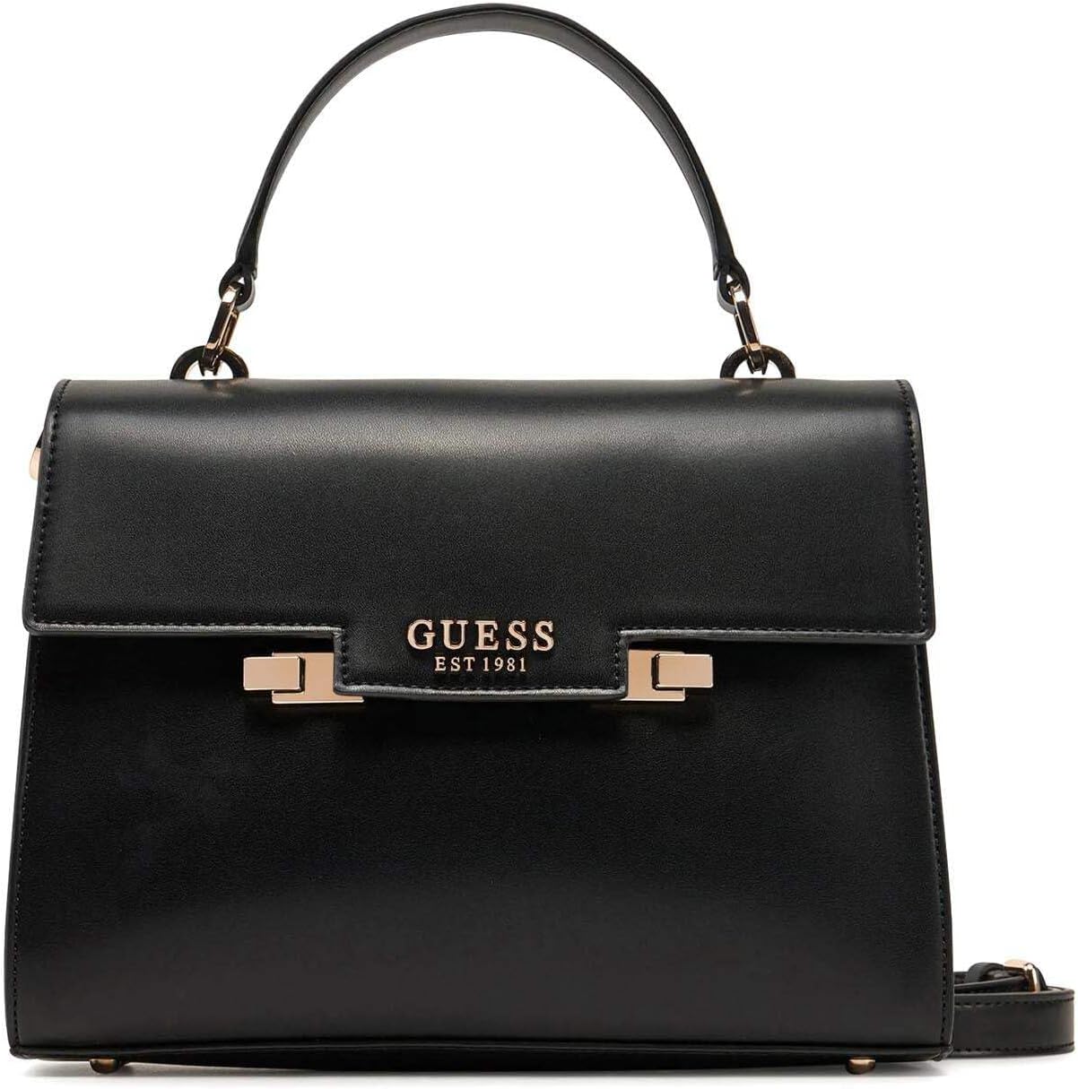 Detalle de GUESS Eco Aldith Top Handle Flap, Hand bag — Sac élégant et pratique