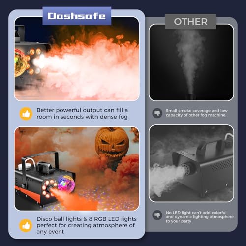 Thumbnail 7 de Dashsafe 800W Fog Machine with 4500CFM and RGB Disco Lights