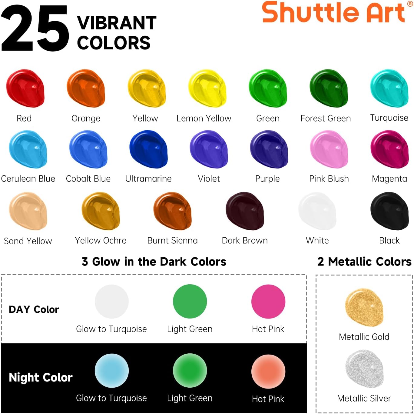 Thumbnail 2 de Shuttle Art outdoor acrylic paint set 60ml
