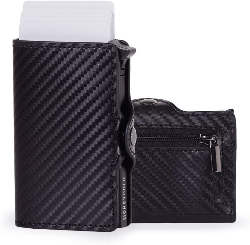 Detalle de Moneyhold Portafoglio Slim RFID 10 tessere