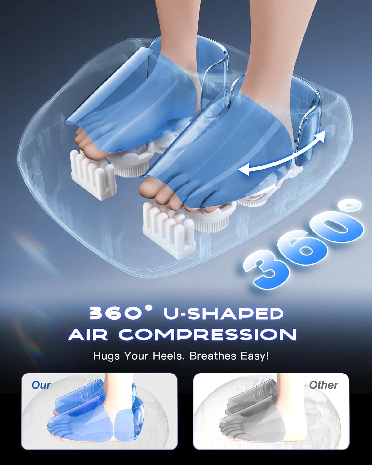 Detalle 2 de KINGJOY Foot Massager with Heat ⚙