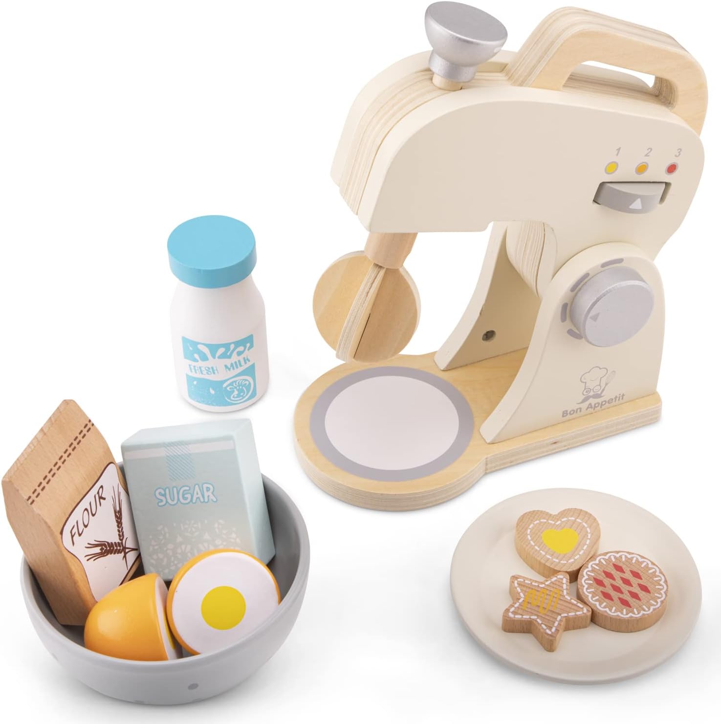 Detalle 2 de New Classic Toys Wooden Mixer 3+