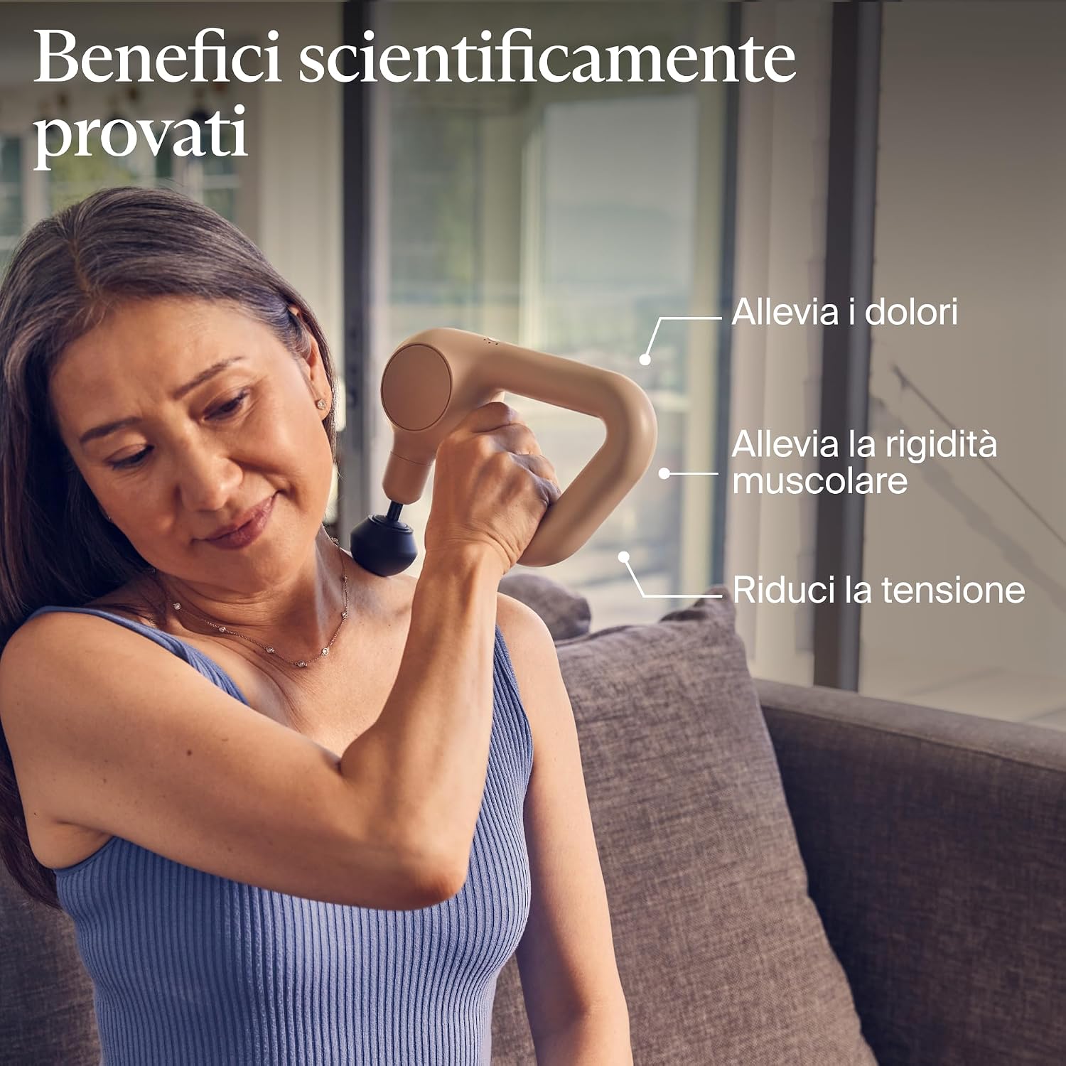 Thumbnail 1 de TheraGun Sollievo portatile a percussione massaggiante: massaggiatore personale leggero e facile da usare