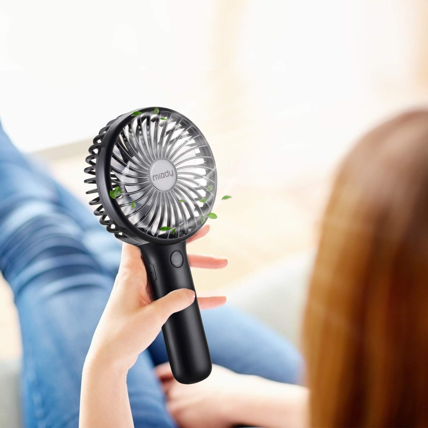 Thumbnail 3 de Miady 2-Pack 5000mAh USB-C Portable Fan — 3 Speeds, 7–20h Runtime