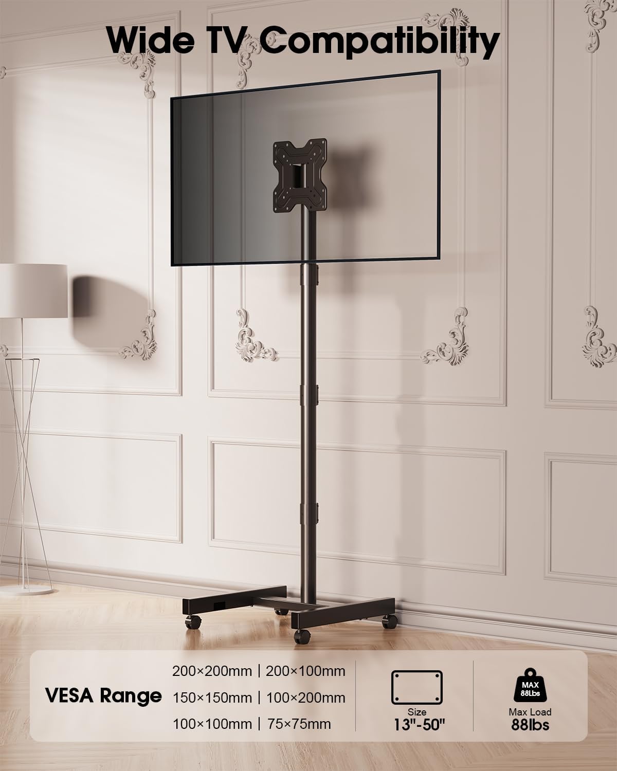 Detalle de Rolling TV Stand for 13–52-Inch TVs