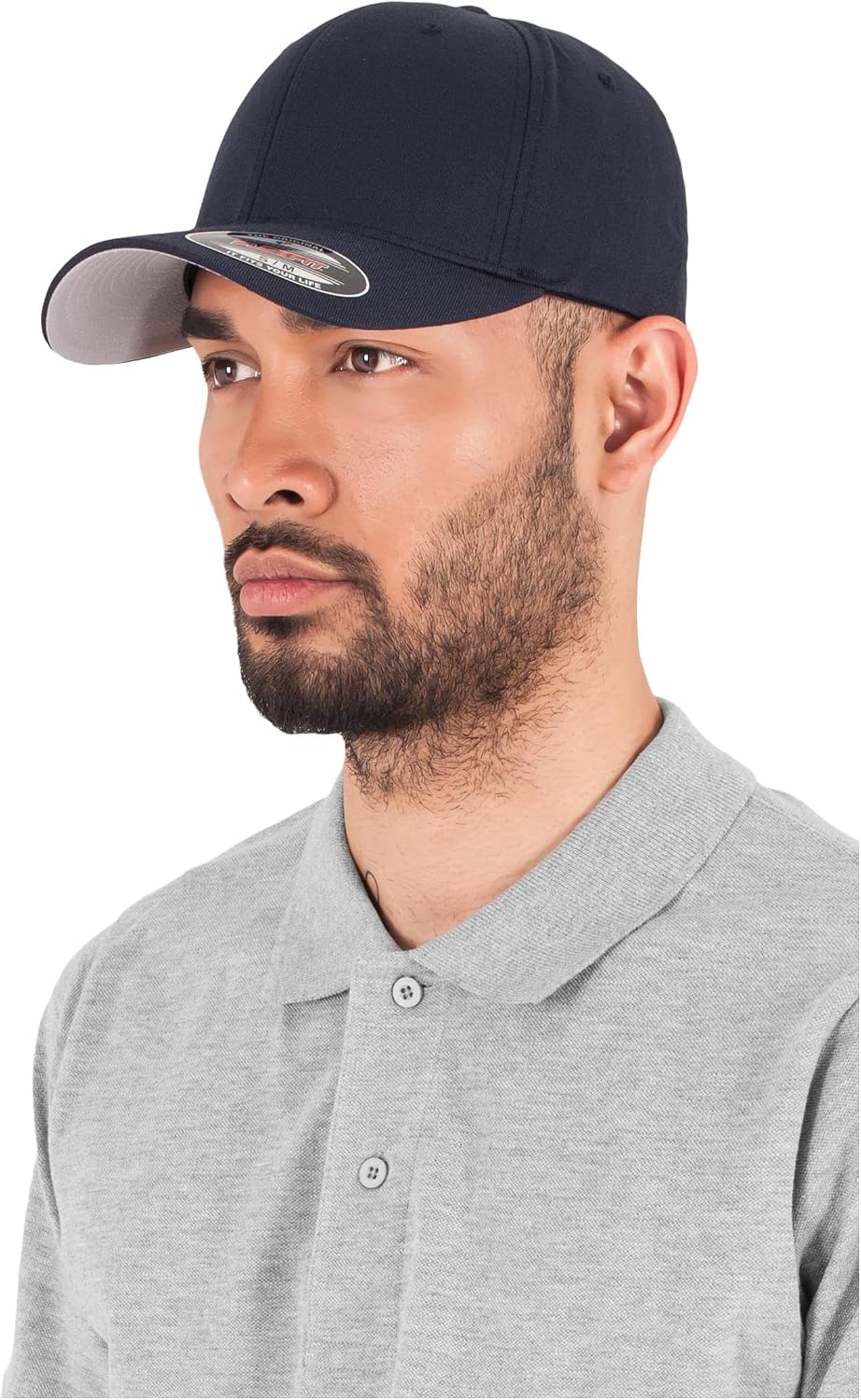 Detalle 2 de Flexfit Wooly Combed 6277 Mütze – Navy (XS/S)