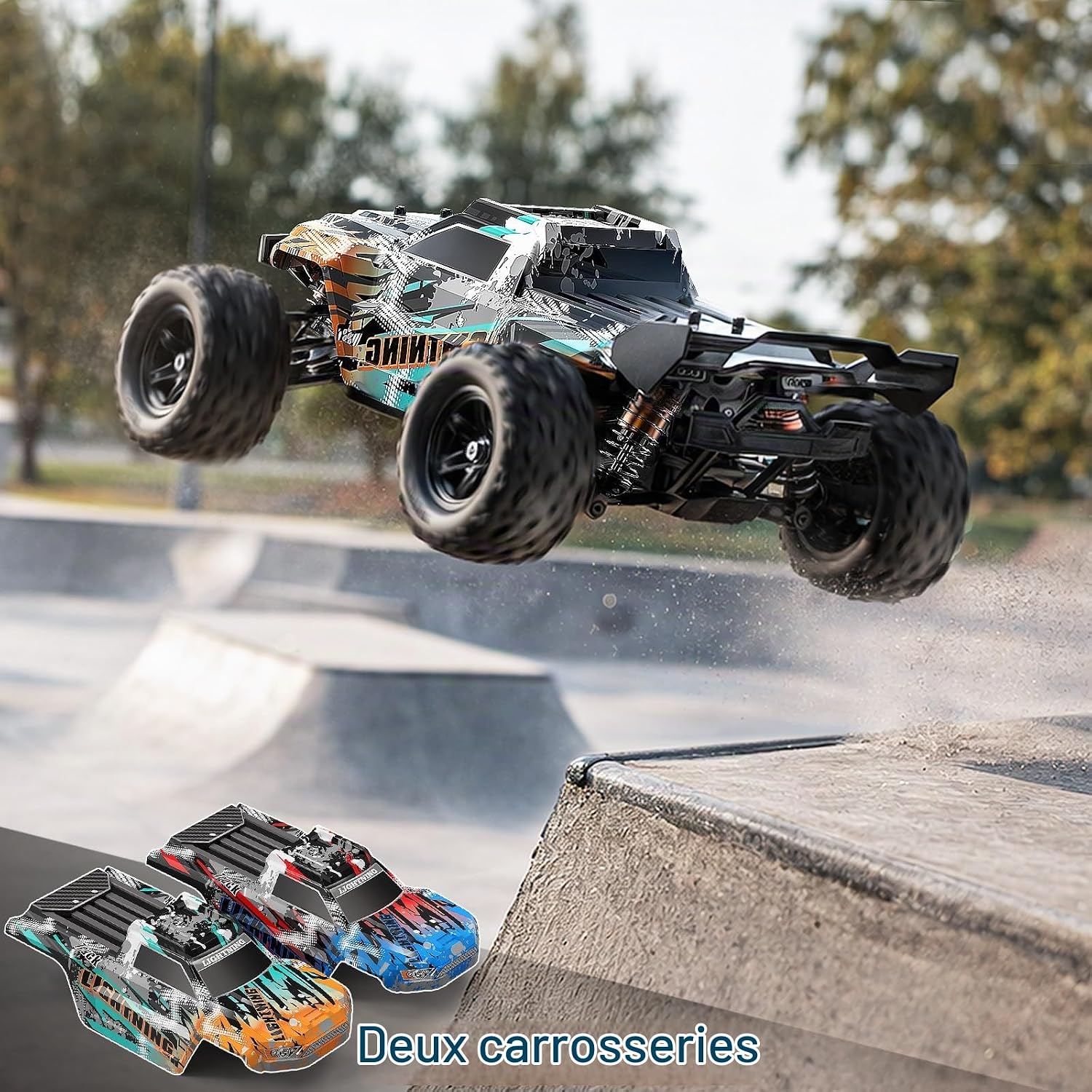 Thumbnail 4 de Womaqu 1:18 4WD RC-offroadtruck, tot 40 km/u, metalen aandrijving