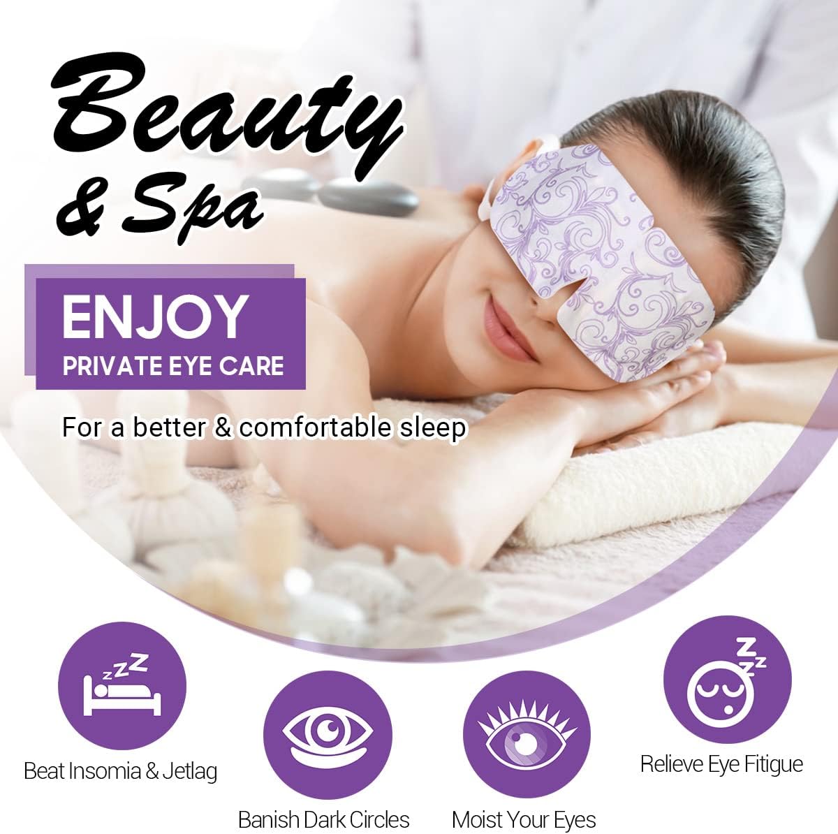 Thumbnail 4 de Self Heating Eye Mask Lavender for Puffy Eyes 😴