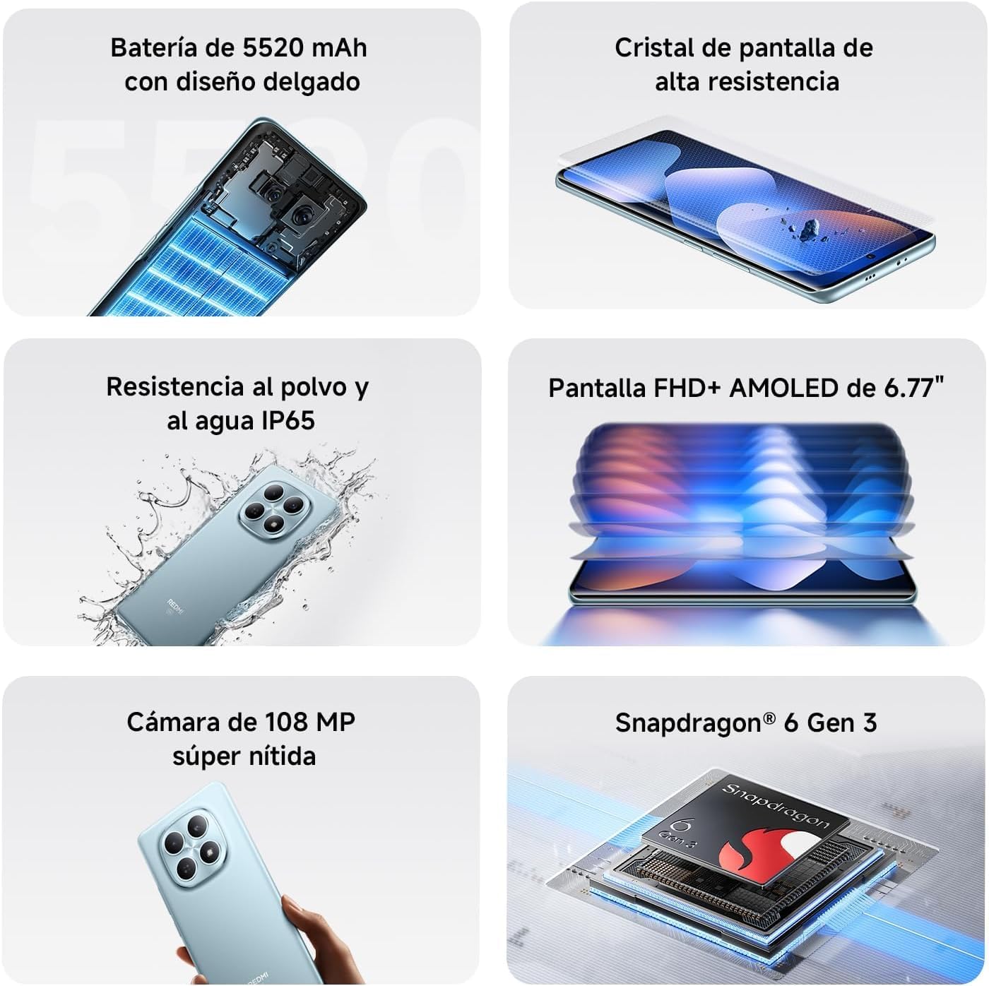 Thumbnail 1 de Xiaomi Redmi Note 15 5G 8+256GB: smartphone 6,77'' AMOLED, fotocamera 108 MP e ricarica 67 W