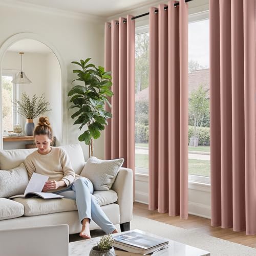Detalle de TOPICK Rideau 140x26 Tente rose