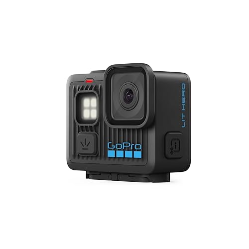 Detalle de GoPro Lit Hero: cámara de acción ligera, resistente al agua con luz integrada y grabación 4K60