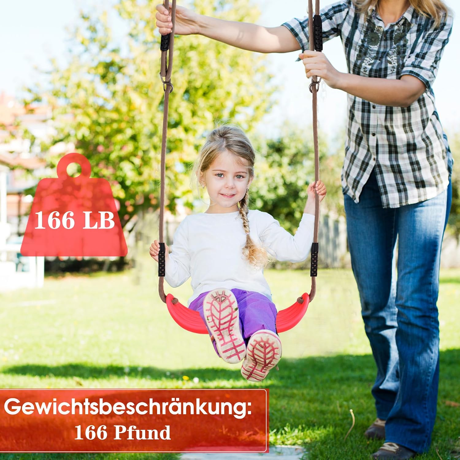 Detalle de Ausbond Kinderschaukel Outdoor: Sichere Schaukelsitz-Lösung für Garten und Innenbereich
