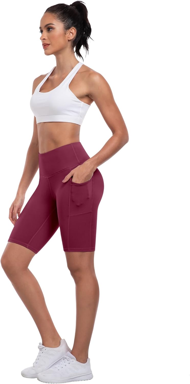 Thumbnail 3 de ATHVOTAR Biker Shorts Women with Pockets - High Waisted 3/5/8 Inches for Workout