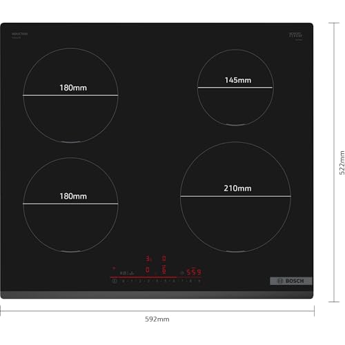 Detalle 2 de Bosch PIE631HB1E Série 6 – Plaque à induction DirectSelect 60 cm