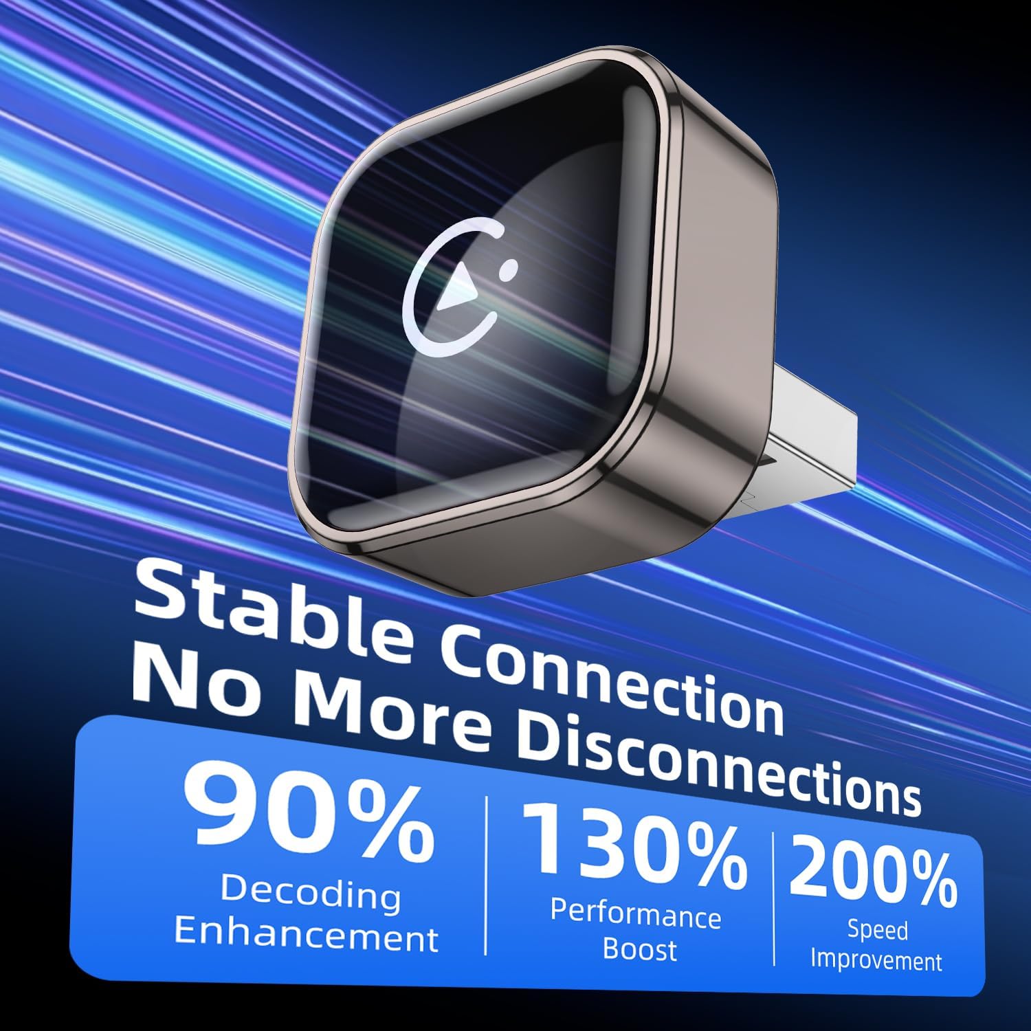 Thumbnail 6 de 2026 Upgraded Wireless CarPlay Adapter (UK) – convert wired CarPlay/Android Auto to wireless