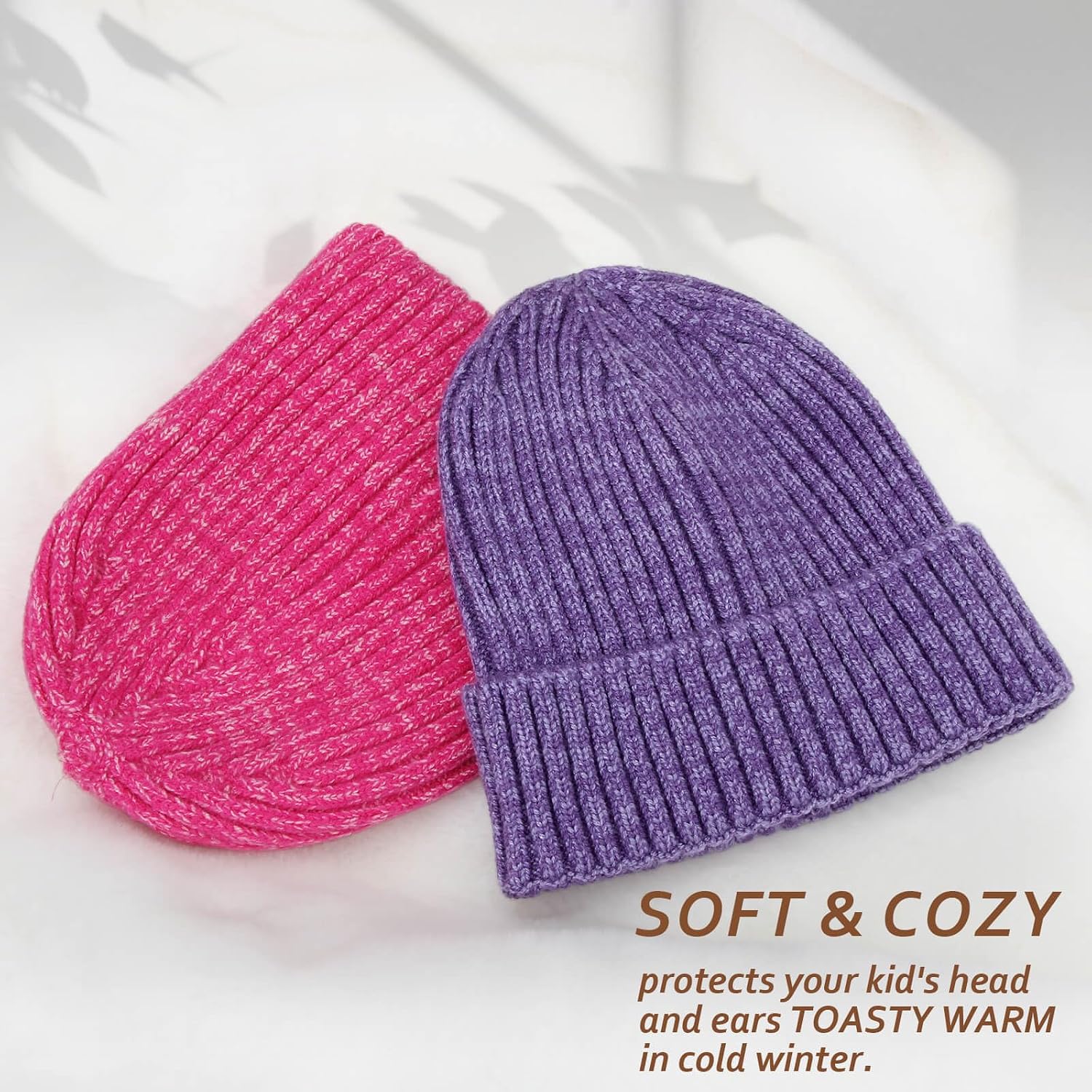 Thumbnail 1 de DRESHOW Baby Toddler Beanie: Soft Knit Winter Hat for 3 Months to 8 Years