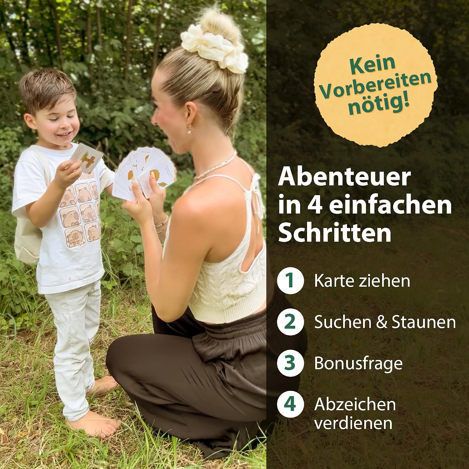 Detalle de Heldenzimmer Suchspiel Kinder – Outdoor-Abenteuer mit 100 Aufgaben und 50 Entdeckerkarten (ab 3 Jahren)