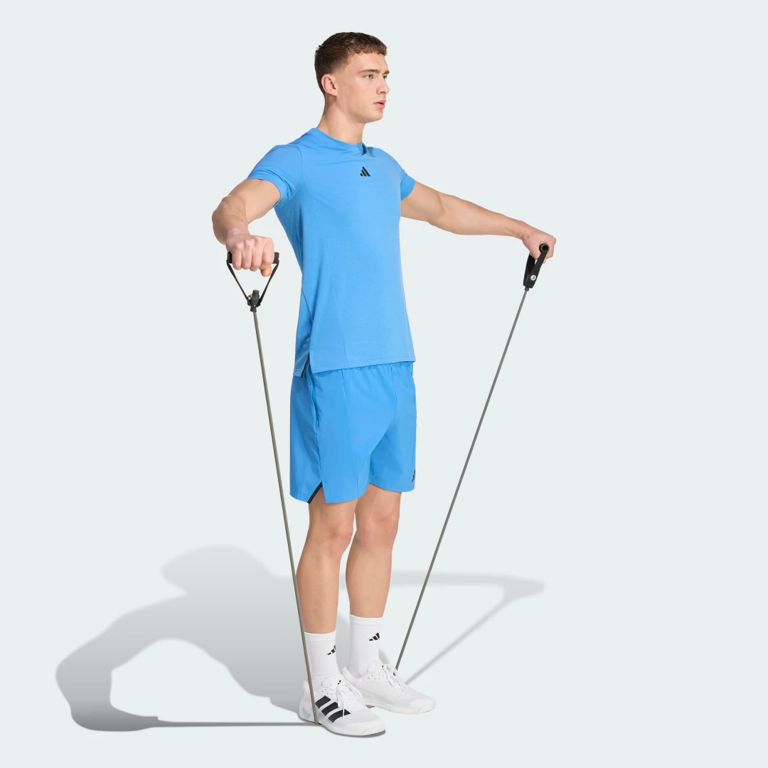 Thumbnail 2 de Camiseta Designed for Training Workout de Adidas — azul