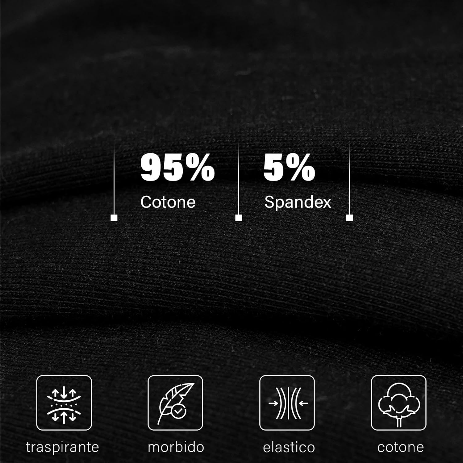Detalle 2 de ZAKASA Boxer Larghi Uomo Cotone 3 Pack