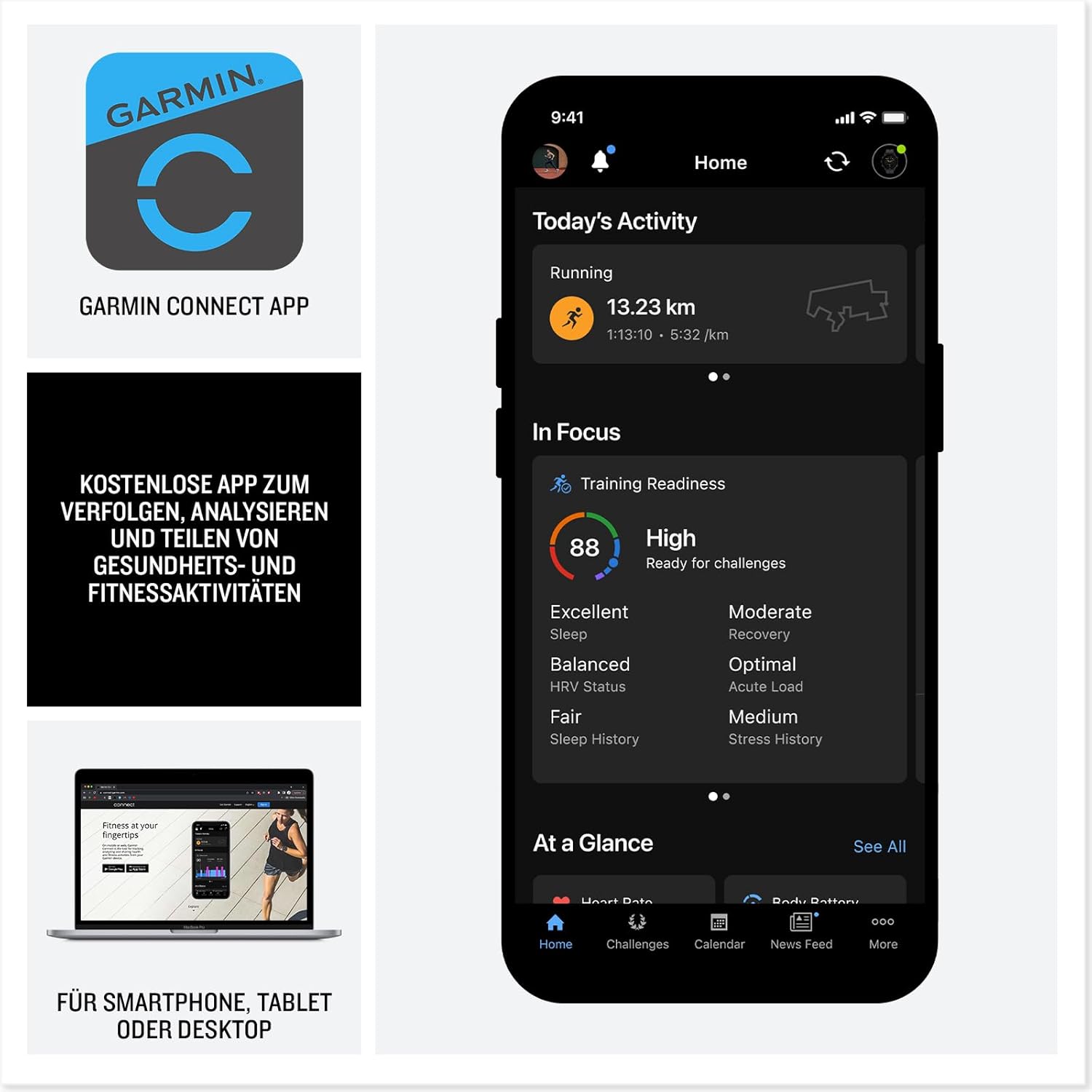Thumbnail 4 de Garmin Instinct 3 Solar 50mm: Multisport-Smartwatch mit Solar-Laufzeit und integrierter LED-Taschenlampe