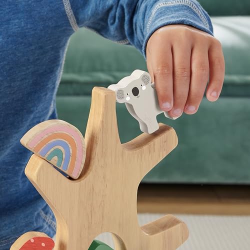 Detalle de Fisher-Price HXT87 Árbol de Animales de Madera 🌳 Equilibrio Montessori