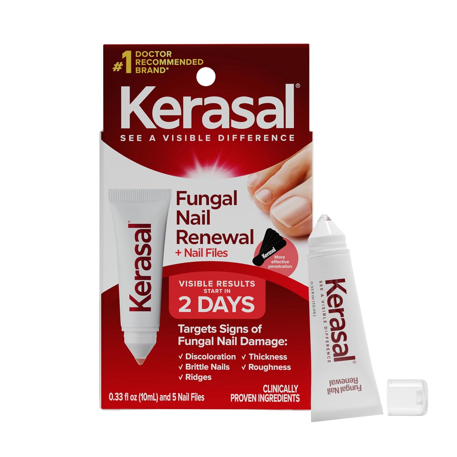 Detalle de Kerasal Nail Renewal Combo Pack 0.33 fl oz 🩺