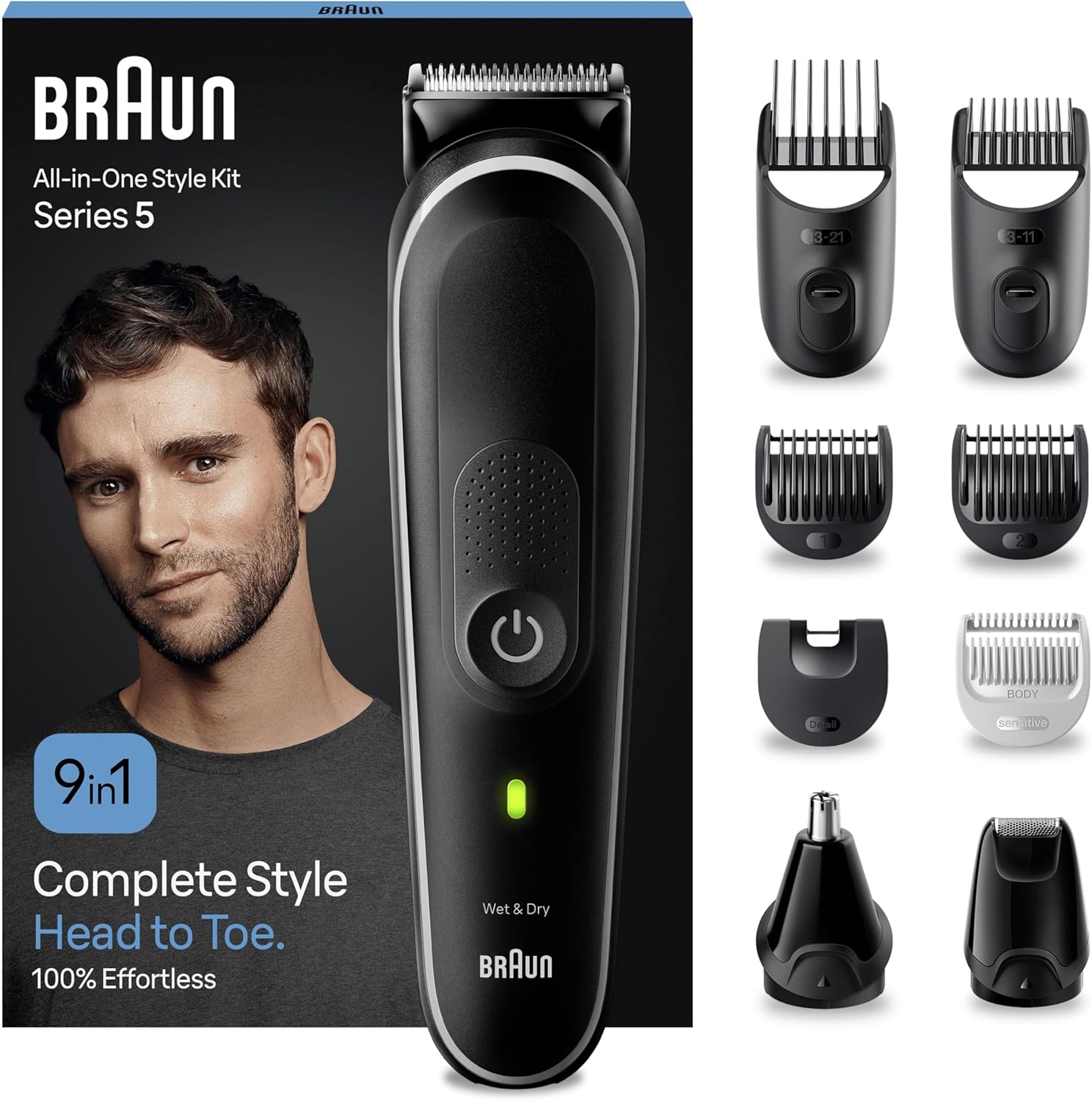 Thumbnail 4 de Braun All-in-One Series 5 Grooming Kit AIO5565 (13-in-1) with Ultra Sharp Blade, SkinGuard & AquaGrip