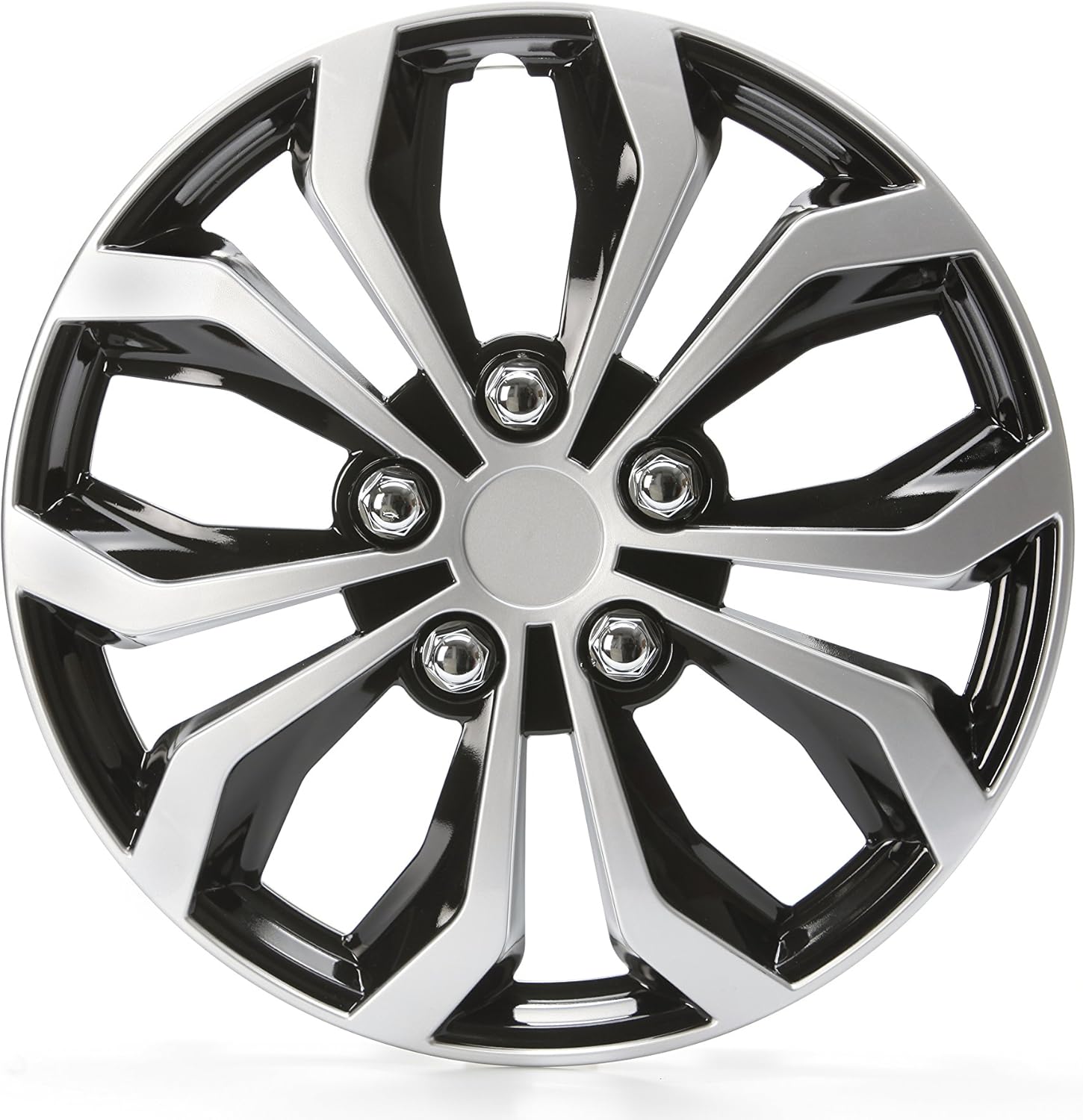 cartrend Daytona Radzierblenden 16 Zoll Schwarz Silber