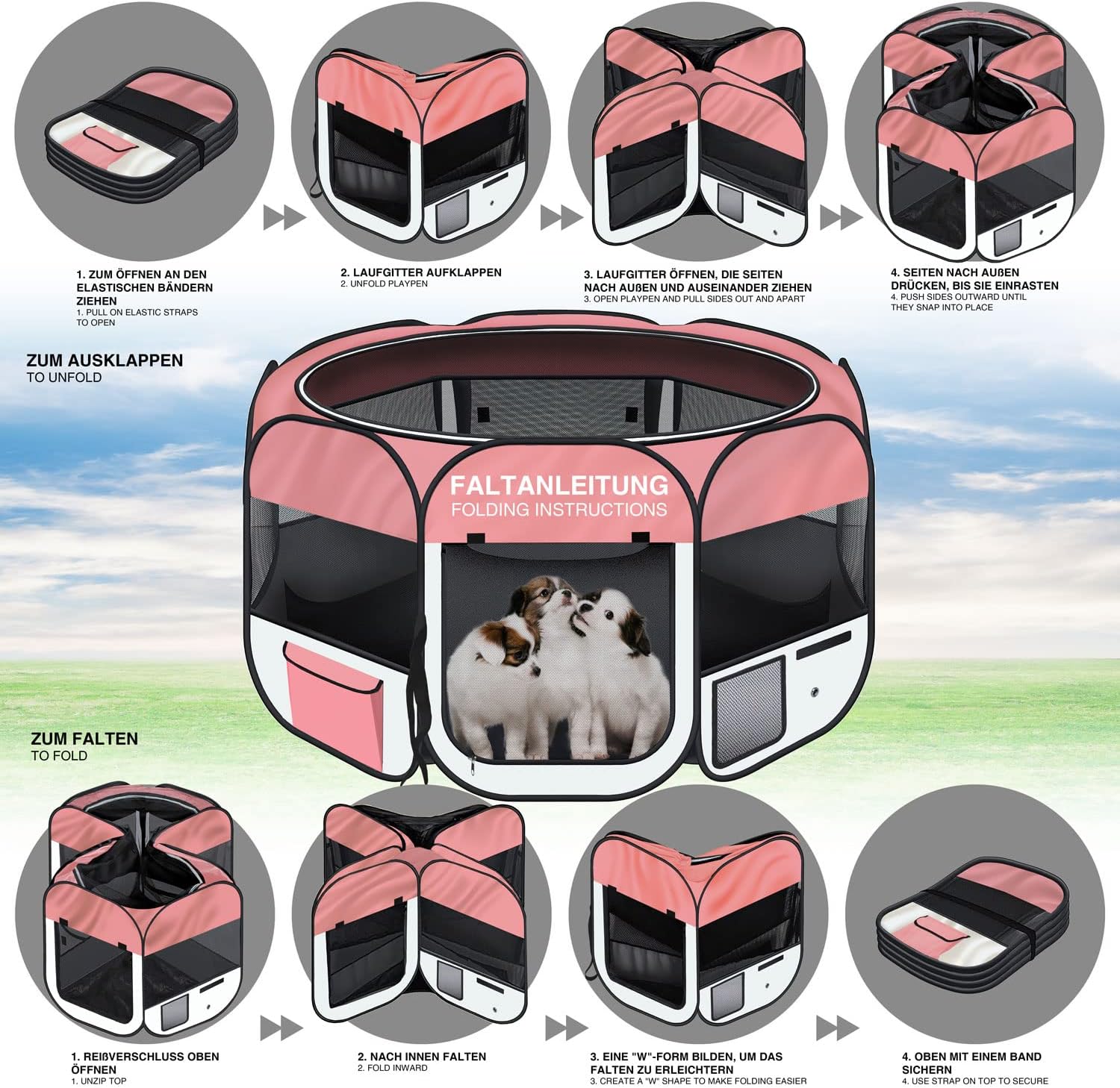 Thumbnail 1 de All Pets United Goods & Gadgets Parc XXL pour chiots, chatons, lapins et petits animaux