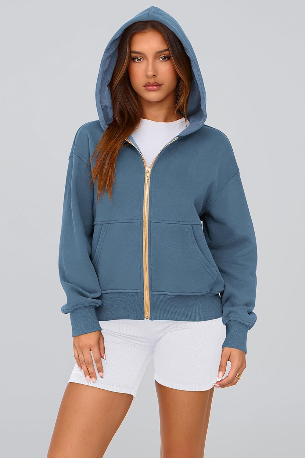 Thumbnail 5 de PRETTYGARDEN Hoodies Zip Up Hoodie US 4-16