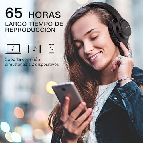 Detalle 2 de KVIDIO Supraaurales Bluetooth 65 horas