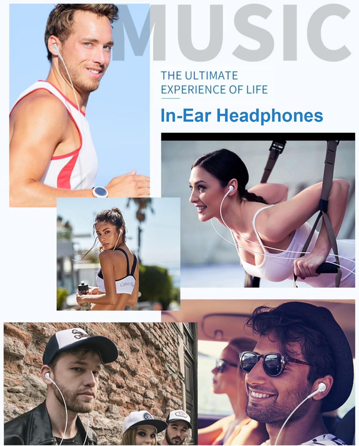 Thumbnail 6 de Upgraded Earphones 3.5mm wired earbuds with mic