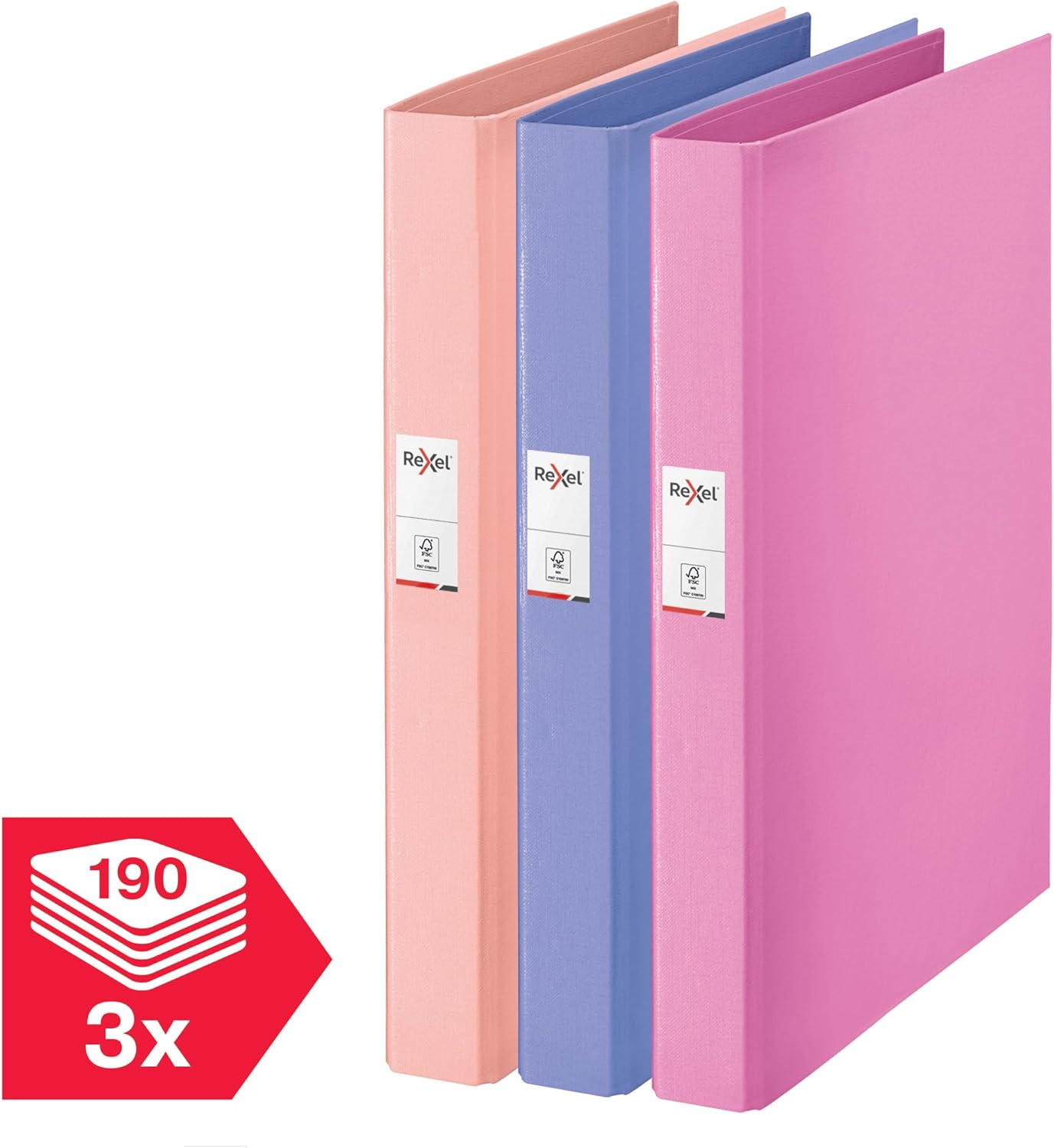 Thumbnail 2 de Rexel Solea A4 25 mm ring binder, pack of 3 📁