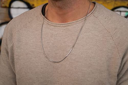 Thumbnail 1 de Made by Nami Collier pour Homme en Acier Inoxydable – Chaîne à Maillons Argent Massif 60 cm