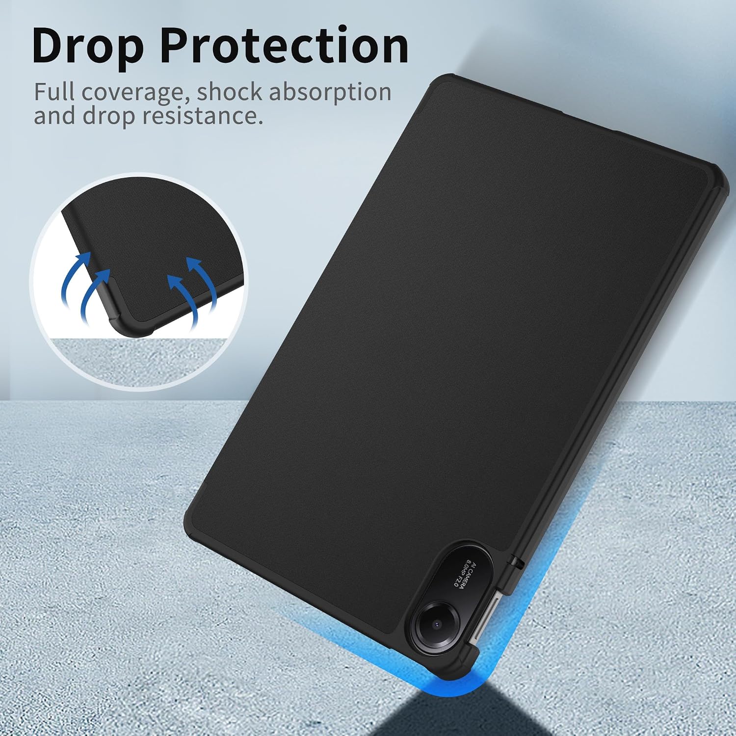 Thumbnail 5 de EasyAcc Custodia Ultra Sottile per Xiaomi Redmi Pad 2 11" – Cover in Pelle PU Nero con Supporto