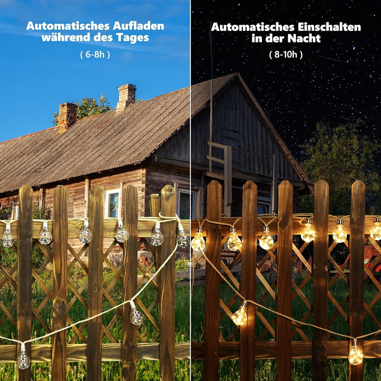 Thumbnail 3 de Joomer Solar-Lichterkette außen 7,5 m mit 16 LED, 8 Modi & Speicherfunktion