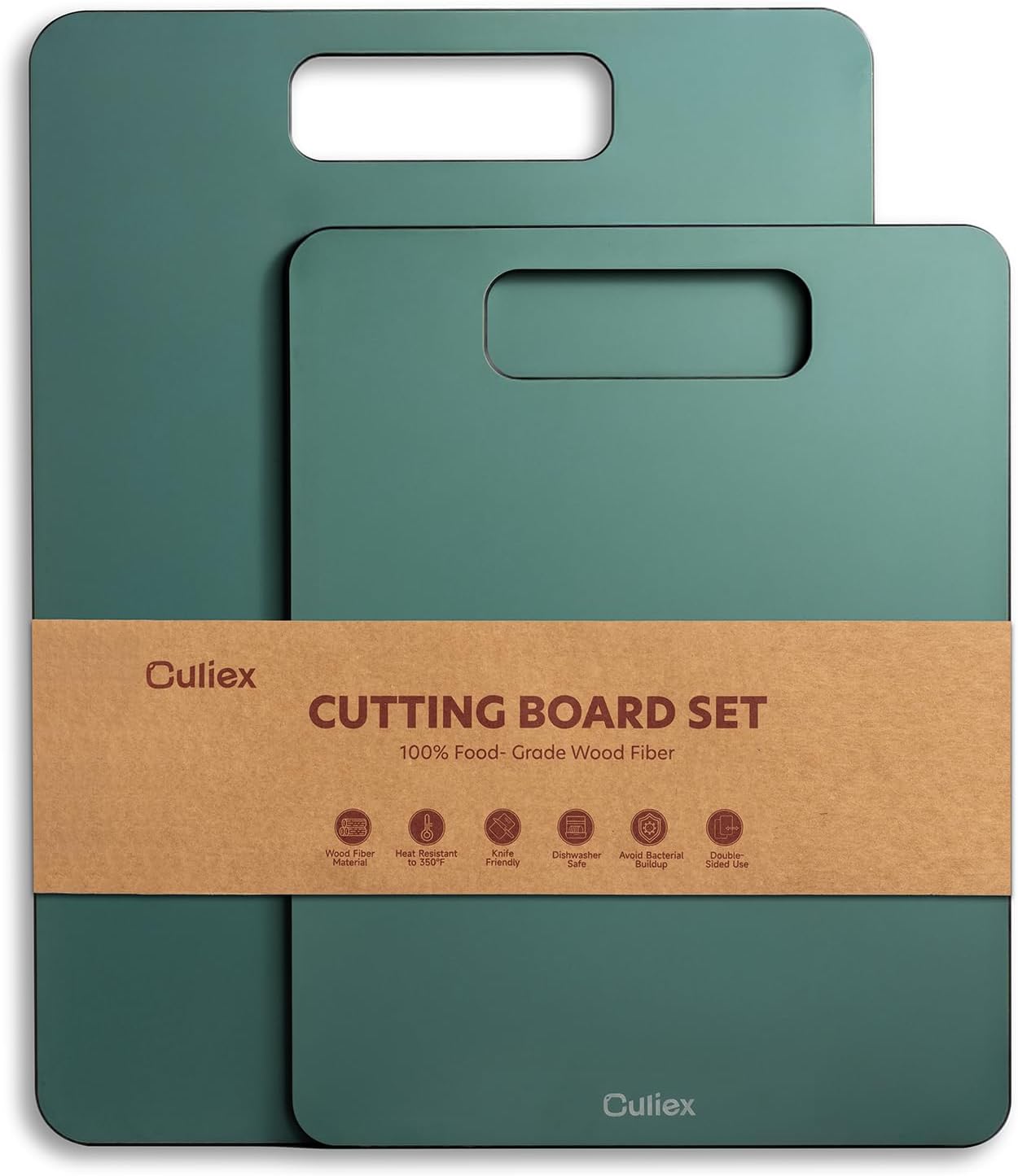 Culiex Wood Fibre Chopping Board 2-Pack