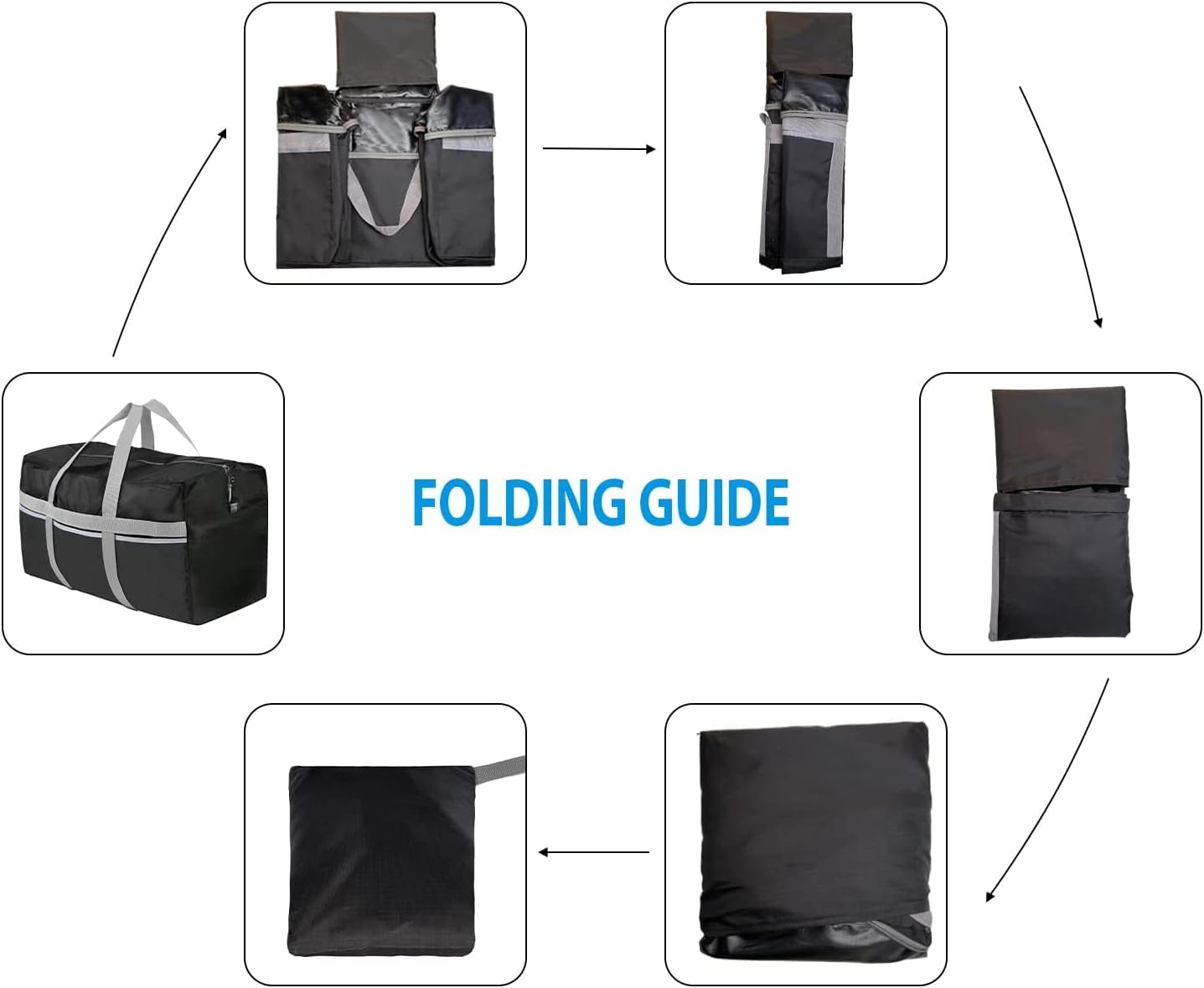 Thumbnail 4 de Foldable Travel Bag 96L by RedSeasons: Extra Large, Lightweight and Waterproof