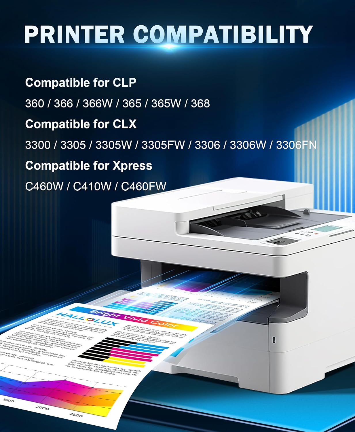 Thumbnail 1 de HALLOLUX CLT-406S Toner 4er-Pack für Samsung