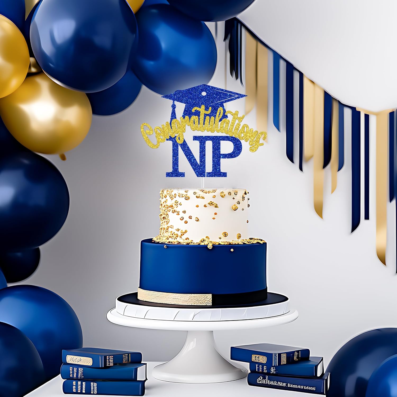Thumbnail 2 de NP Graduation Cake Topper, 5.9-Inch Width