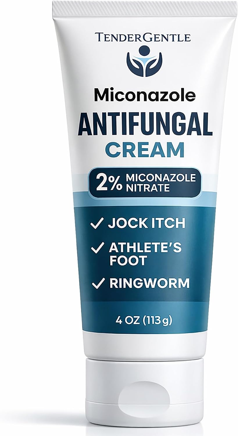 Detalle de TenderGentle Miconazole Antifungal Cream, 2% Miconazole Nitrate, 4 oz