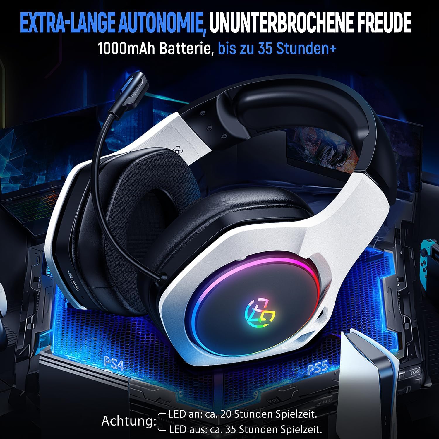 Thumbnail 6 de Tatybo WT01 Wireless Gaming Headset 35 Std 📧