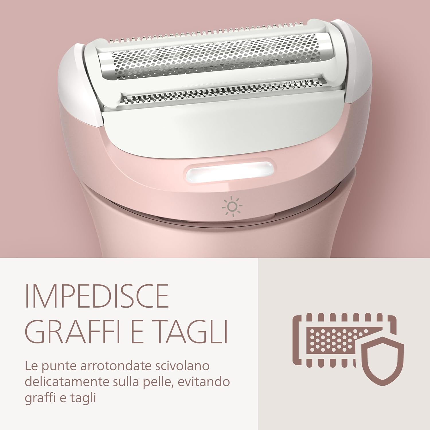 Thumbnail 6 de Philips Lady Shaver Serie 8000 BRL129/00: rasoio senza filo Wet & Dry con 3 lame e luce LED