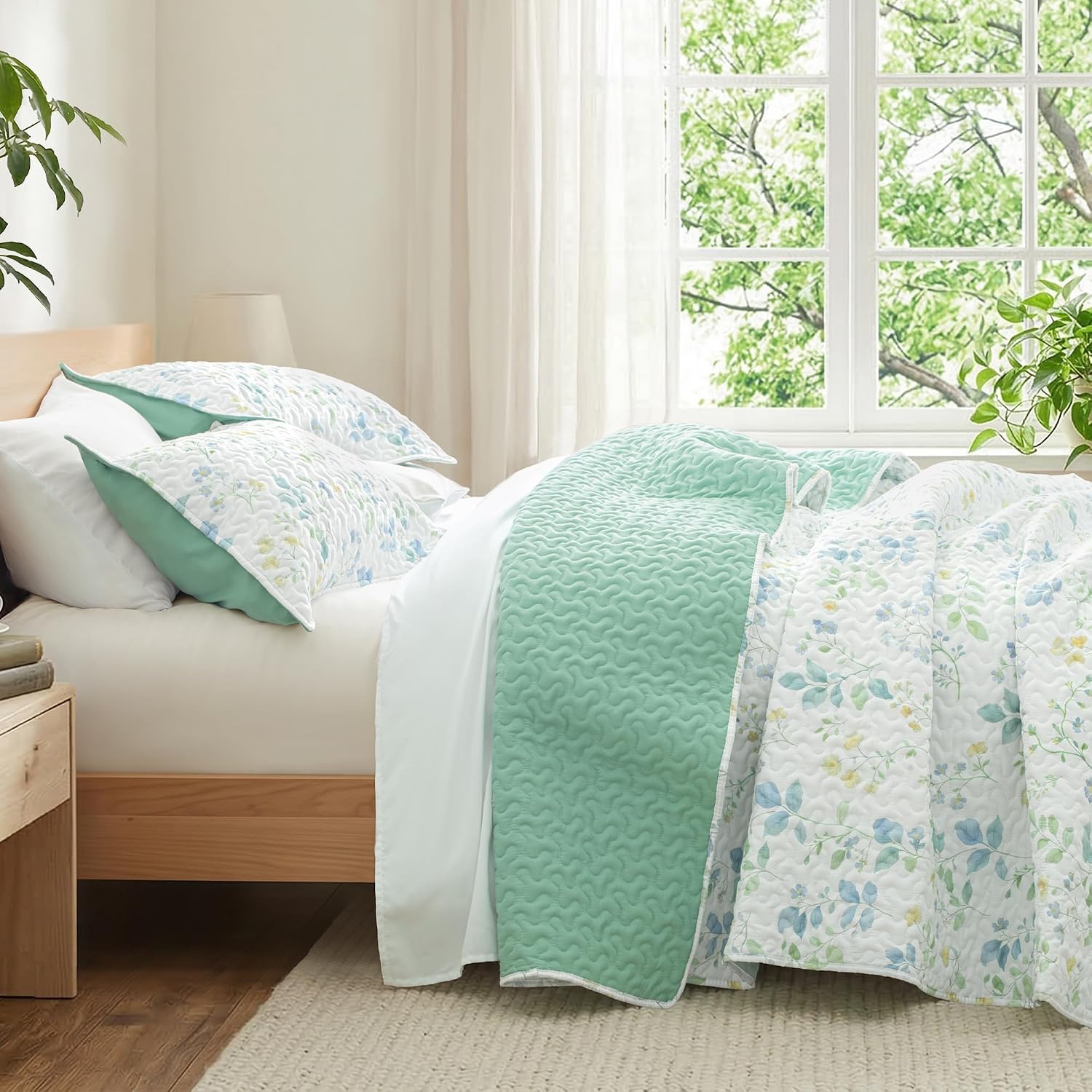 Detalle de Floral Quilt Set, Queen Size