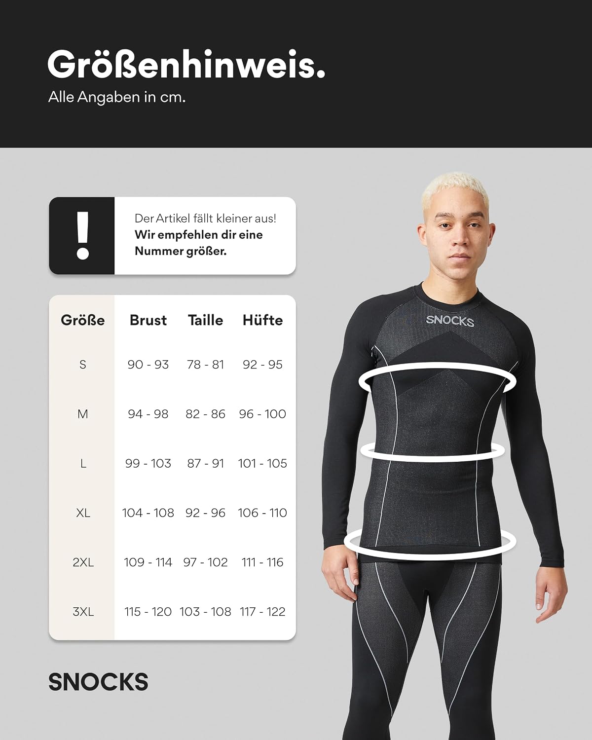 Detalle de Snocks Thermounterwäsche Herren Thermo-Unterhemd Gr. S–3XL