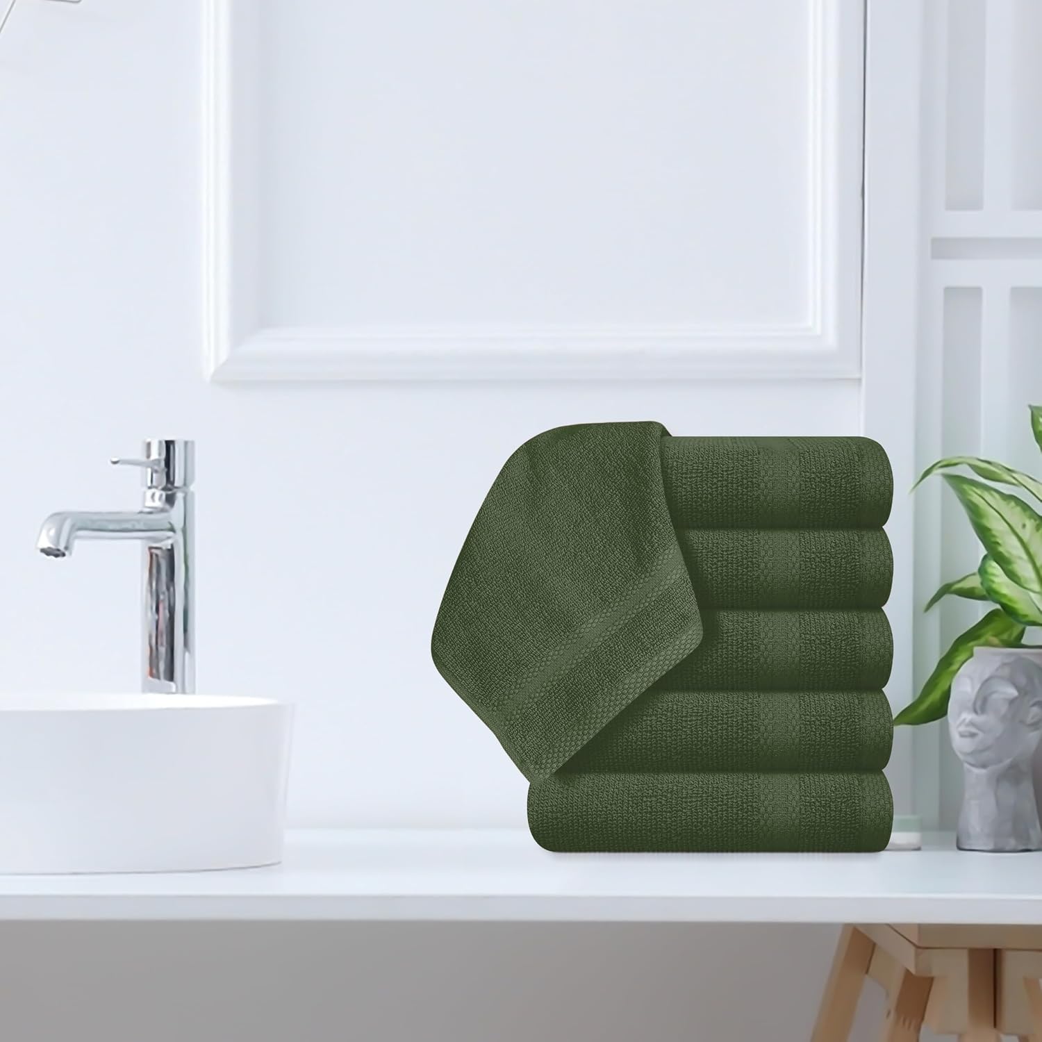 Detalle de GLAMBURG Washcloth Set 13 x 13