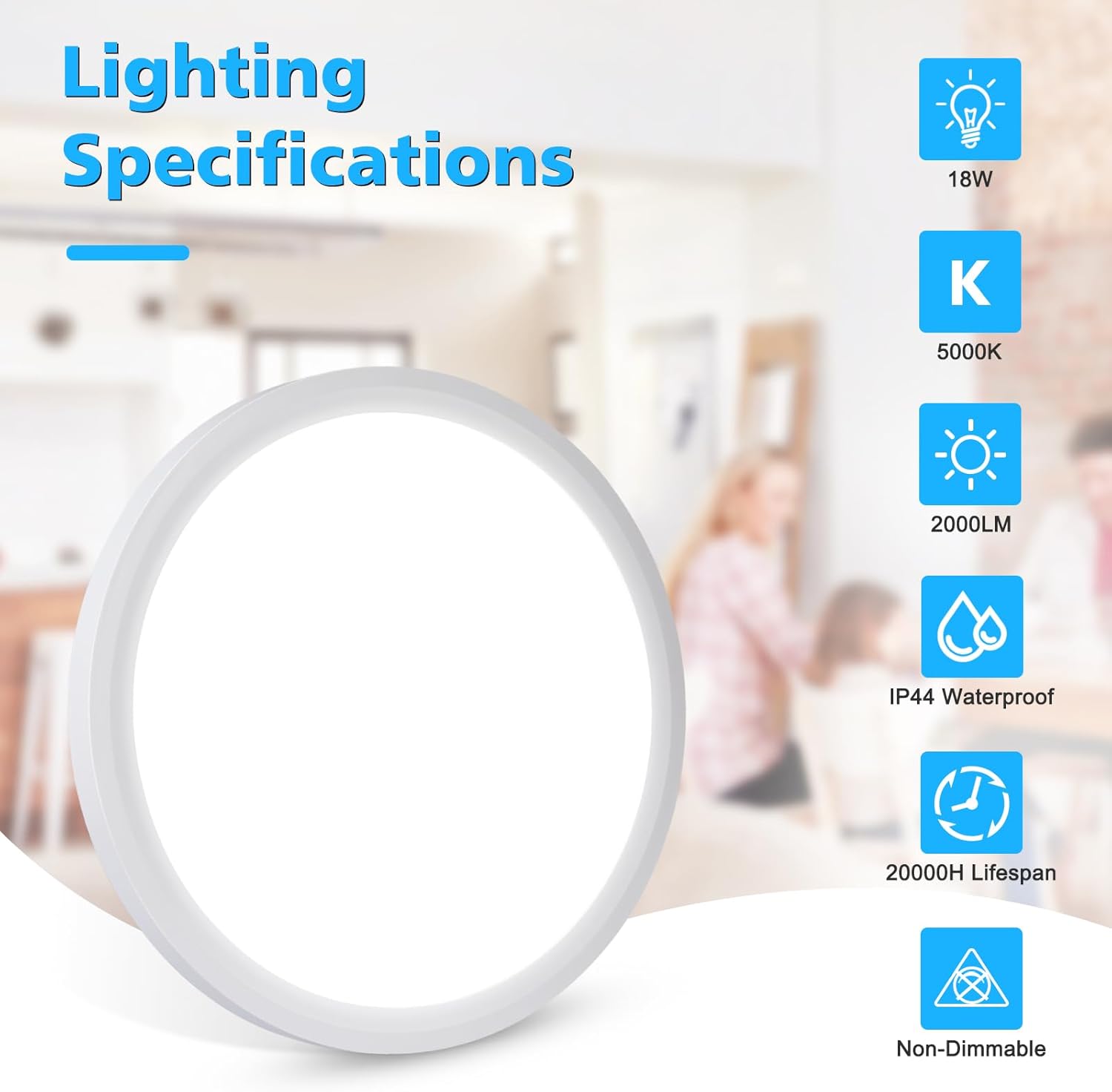 Detalle 2 de Befurglor 18W LED ceiling lights, 23cm round